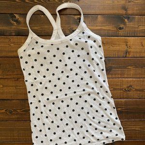 Victoria's Secret Polka Dot Lace Back Tank